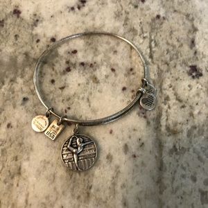 Alex and Ani gymnastics silver bracelet